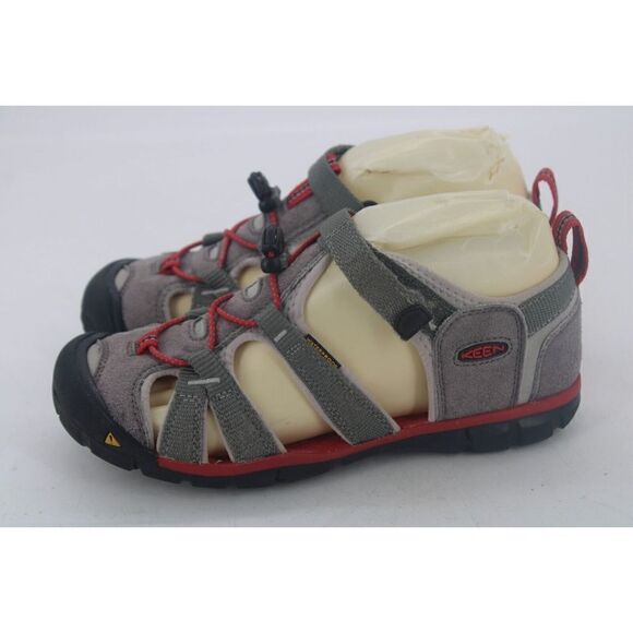 Keen Gray/red Sandals Size 4Y - Picture 9 of 11